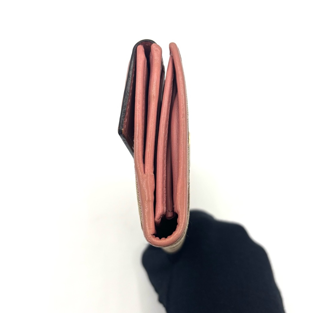 Gucci GG Canvas Wallet with Gold Chain - Picture 5 of 11